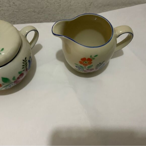 Seltmann Weiden Old Bavaria Porcelain Tea Set Hand Painted Folk Art (7 pcs) - Picture 12 of 16
